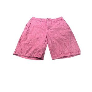 Old Navy Mens Ultimate Slim Built-In Flex Shorts 32 Red/Pink
